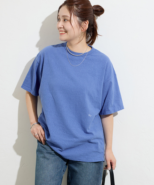 【RIDING HIGH/ライディングハイ】ラフィテンジクTシャツ　ブルー 別注【RIDING HIGH/ライディングハイ】アップサイクルテンジクT