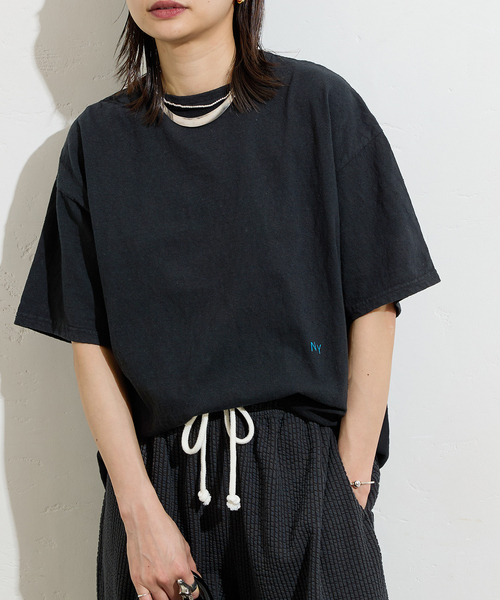 tシャツ 別注「RIDING HIGH/ライディングハイ」アップサイクルテンジクT レディース RIDING HIGH tシャツ 別注「RIDING HIGH/ライディングハイ
