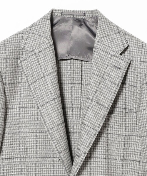 BRILLA per il gusto(ブリッラペルイルグースト)の「E.THOMAS ウールカシミヤ グレンチェック オーバーペーン ジャケット(その他アウター・メンズ・シルバー・42/44/46/48/50/52)」の6枚目の写真