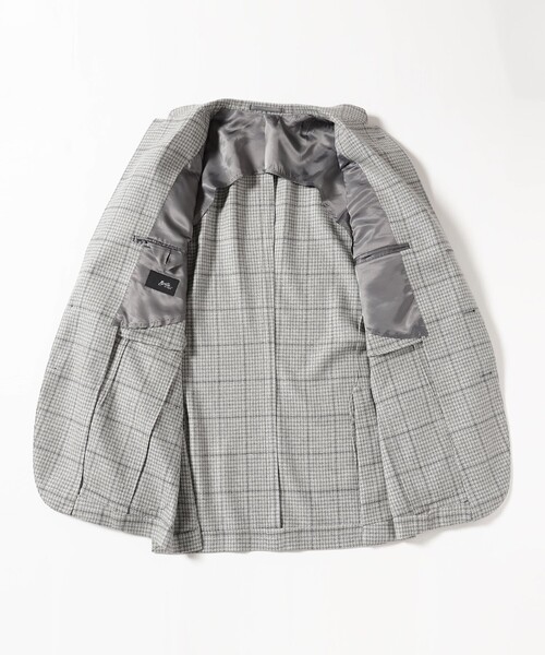 BRILLA per il gusto(ブリッラペルイルグースト)の「E.THOMAS ウールカシミヤ グレンチェック オーバーペーン ジャケット(その他アウター・メンズ・シルバー・42/44/46/48/50/52)」の8枚目の写真