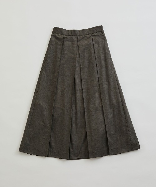 THE SHINZONE(ザ シンゾーン)の「THE SHINZONE BOX PLEATS SKIRT 25MMSSK01(スカート・レディース・ブラック/チャコールグレー・36)」の4枚目の写真