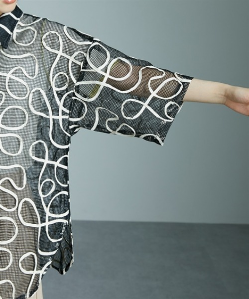 Soiunique（スワユニーク）の「コード刺繍メッシュデザイン半袖シャツ ［Soiunique］（シャツ/ブラウス・レディース・ホワイト・FREE）」の12枚目の写真