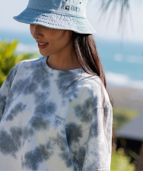 OFFSHORE(オフショア)の「TIE DYE LOGO TEE/オフショア タイダイ染め ロゴティーシャツ(Tシャツ/カットソー・メンズ・ライトグリーン/ライトグレー/ライトブルー・M/S/XL/L)」の20枚目の写真