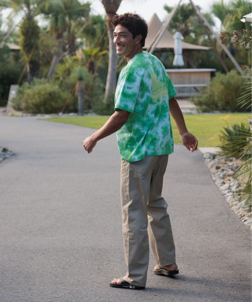 OFFSHORE(オフショア)の「TIE DYE LOGO TEE/オフショア タイダイ染め ロゴティーシャツ(Tシャツ/カットソー・メンズ・ライトグリーン/ライトグレー/ライトブルー・M/S/XL/L)」の17枚目の写真