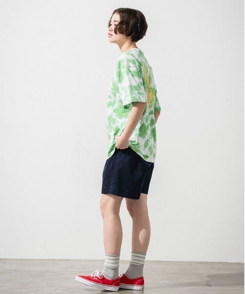 OFFSHORE(オフショア)の「TIE DYE LOGO TEE/オフショア タイダイ染め ロゴティーシャツ(Tシャツ/カットソー・メンズ・ライトグリーン/ライトグレー/ライトブルー・M/S/XL/L)」の13枚目の写真