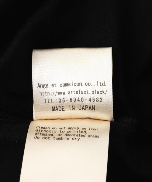 ROYAL FLASH（ロイヤルフラッシュ）の「A.F ARTEFACT/エーエフ・アーティファクト/Jumbo Cropped Tee（Tシャツ/カットソー・メンズ・ブラック・3/2）」の14枚目の写真
