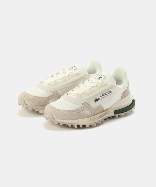 IENA（イエナ）の「LACOSTE/ラコステ ELITE ACTIVE SNEAKER スニーカー ELITEACTIVE（スニーカー・レディース・ベージュ/ホワイト・22.5cm/23cm/23.5cm/24cm/24.5cm）」の2枚目の写真