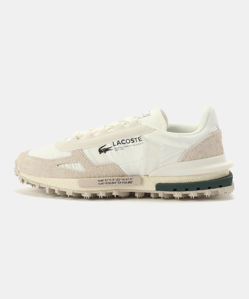 IENA（イエナ）の「LACOSTE/ラコステ ELITE ACTIVE SNEAKER スニーカー ELITEACTIVE（スニーカー・レディース・ベージュ/ホワイト・22.5cm/23cm/23.5cm/24cm/24.5cm）」の3枚目の写真