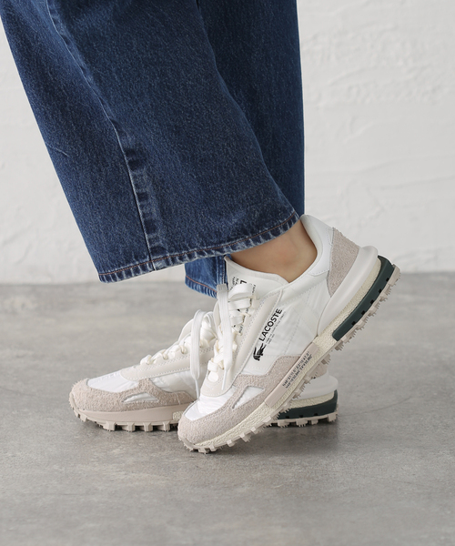 IENA（イエナ）の「LACOSTE/ラコステ ELITE ACTIVE SNEAKER スニーカー ELITEACTIVE（スニーカー・レディース・ベージュ/ホワイト・22.5cm/23cm/23.5cm/24cm/24.5cm）」の13枚目の写真