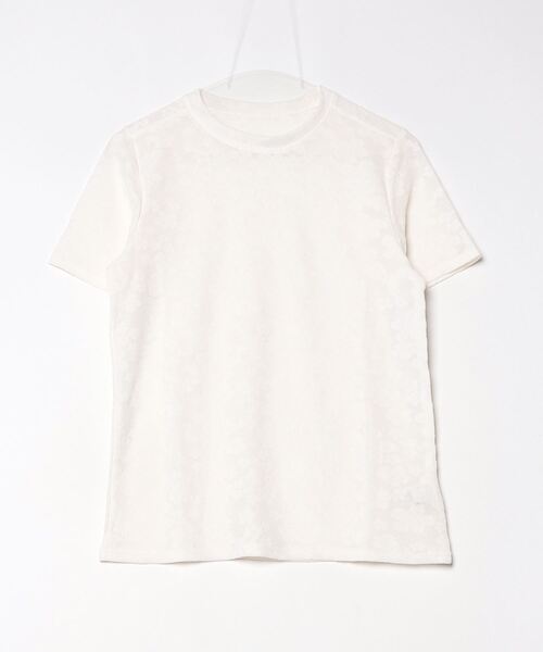Per sist ence(パーシエンス)の「フラワーシアーレース半袖トップス(Tシャツ/カットソー・レディース・ホワイト/ブラック・ONE SIZE)」の12枚目の写真