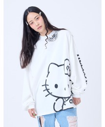 ハローキティコラボ（ハローキティコラボ）の「HELLO KITTY x little sunny bite long tee（Tシャツ/カットソー）」