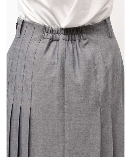 CALNAMUR（カルナムール）の「ランダムプリーツロングスカート（スカート・レディース・チャコールグレー/ライトグレー・FREE/SMALL/MEDIUM）」の8枚目の写真