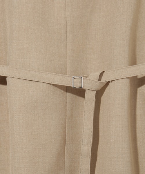 ketty（ケティ）の「麻調セットアップアンサンブル≪手洗い可能≫（ワンピース・レディース・ベージュ/ライトグレー/ネイビー・M）」の9枚目の写真