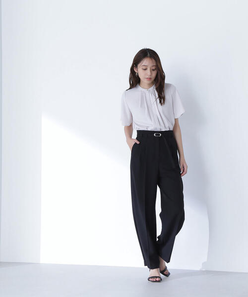 NATURAL BEAUTY BASIC（ナチュラルビューティーベーシック）の「◇メタルバックルベルテッドワイドパンツ（その他パンツ・レディース・ブラック/ベージュ/ブラウン・SMALL/MEDIUM/P/S）」の15枚目の写真