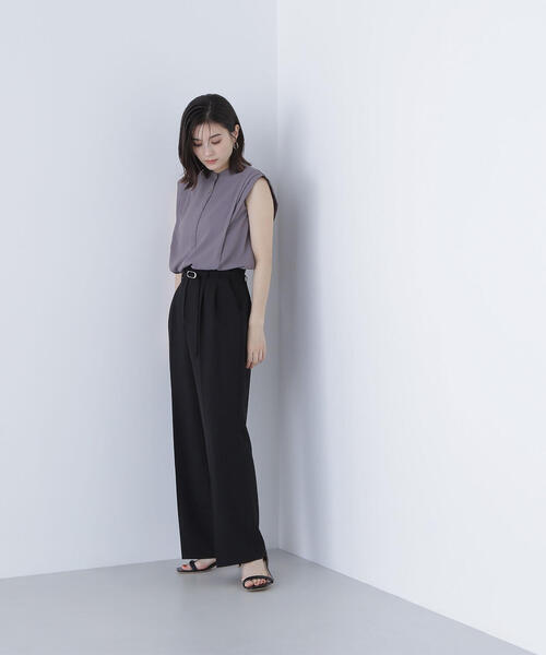 NATURAL BEAUTY BASIC（ナチュラルビューティーベーシック）の「◇メタルバックルベルテッドワイドパンツ（その他パンツ・レディース・ブラック/ベージュ/ブラウン・SMALL/MEDIUM/P/S）」の18枚目の写真