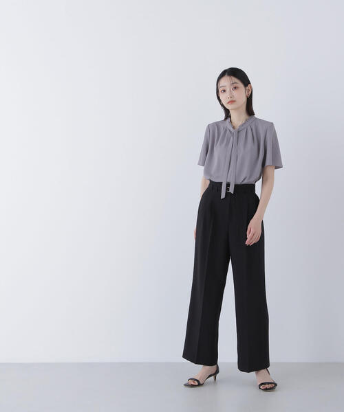 NATURAL BEAUTY BASIC（ナチュラルビューティーベーシック）の「◇メタルバックルベルテッドワイドパンツ（その他パンツ・レディース・ブラック/ベージュ/ブラウン・SMALL/MEDIUM/P/S）」の19枚目の写真