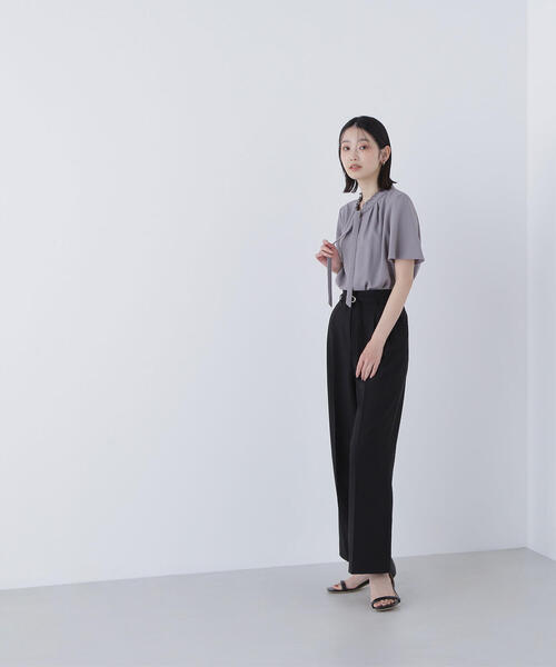 NATURAL BEAUTY BASIC（ナチュラルビューティーベーシック）の「◇メタルバックルベルテッドワイドパンツ（その他パンツ・レディース・ブラック/ベージュ/ブラウン・SMALL/MEDIUM/P/S）」の20枚目の写真