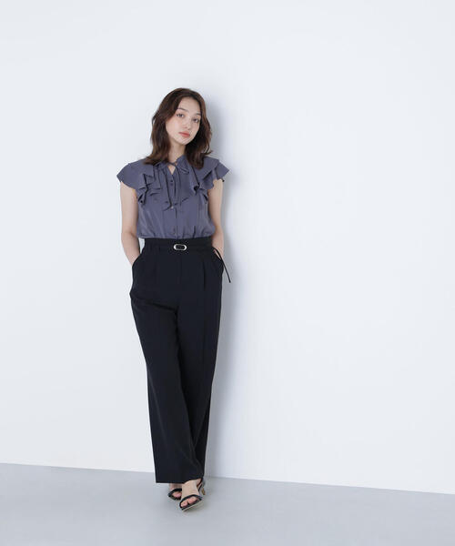 NATURAL BEAUTY BASIC（ナチュラルビューティーベーシック）の「◇メタルバックルベルテッドワイドパンツ（その他パンツ・レディース・ブラック/ベージュ/ブラウン・SMALL/MEDIUM/P/S）」の21枚目の写真