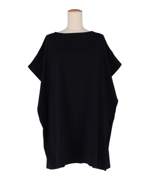 coca(coca)(コカ)の「ボートネックドルマンチュニック(Tシャツ/カットソー・レディース・ブラック/ホワイト・M/L)」の12枚目の写真