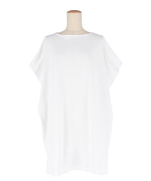 coca(coca)(コカ)の「ボートネックドルマンチュニック(Tシャツ/カットソー・レディース・ブラック/ホワイト・M/L)」の11枚目の写真