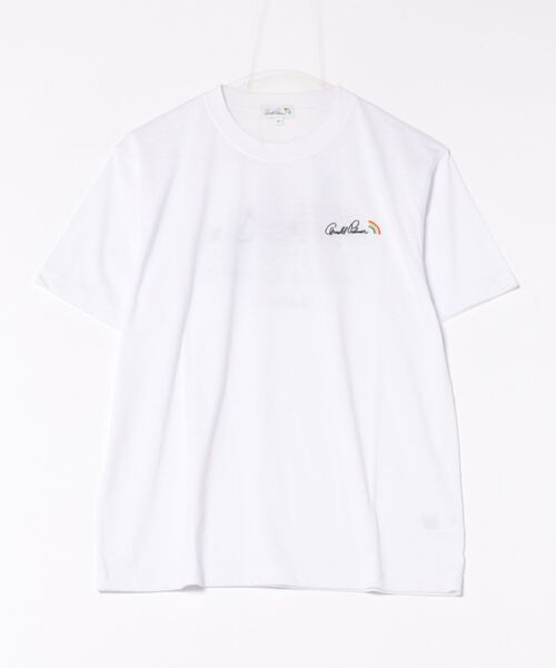 Arnold Palmer(アーノルドパーマー)の「シェア レイングラフィック バックロゴ Tシャツ(Tシャツ/カットソー・レディース・ホワイト/グリーン・S/XS/L/M/LL)」の3枚目の写真