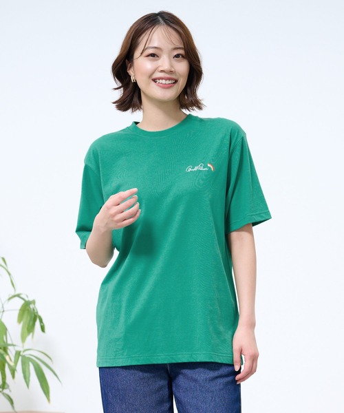 Arnold Palmer(アーノルドパーマー)の「シェア レイングラフィック バックロゴ Tシャツ(Tシャツ/カットソー・レディース・ホワイト/グリーン・S/XS/L/M/LL)」の10枚目の写真