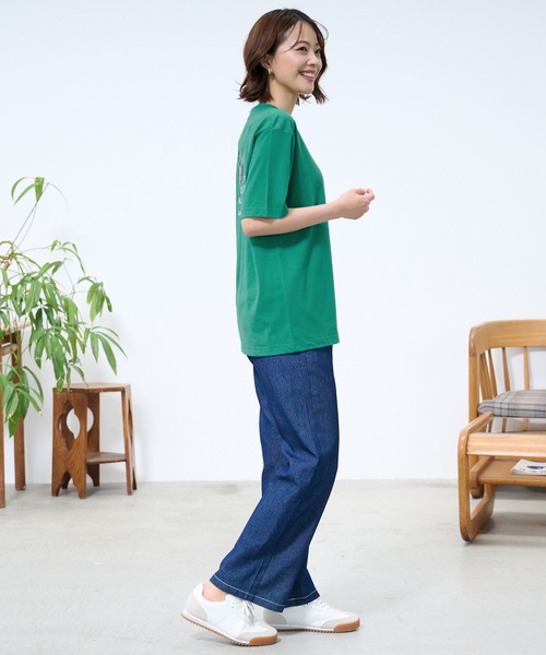 Arnold Palmer(アーノルドパーマー)の「シェア レイングラフィック バックロゴ Tシャツ(Tシャツ/カットソー・レディース・ホワイト/グリーン・S/XS/L/M/LL)」の11枚目の写真