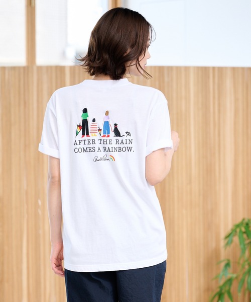 Arnold Palmer(アーノルドパーマー)の「シェア レイングラフィック バックロゴ Tシャツ(Tシャツ/カットソー・レディース・ホワイト/グリーン・S/XS/L/M/LL)」の6枚目の写真