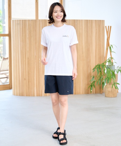 Arnold Palmer(アーノルドパーマー)の「シェア レイングラフィック バックロゴ Tシャツ(Tシャツ/カットソー・レディース・ホワイト/グリーン・S/XS/L/M/LL)」の7枚目の写真