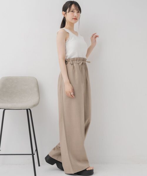 RETRO GIRL（レトロガール）の「カップ付レースタンク（タンクトップ・レディース・ライトグレー/ブラック/オフホワイト・FREE）」の18枚目の写真