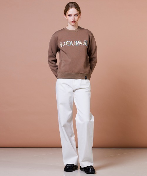 DOUBLE STANDARD CLOTHING(ダブルスタンダードクロージング)の「ダンボールロゴニット(ニット/セーター・レディース・ベージュ/ブラック・FREE)」の15枚目の写真