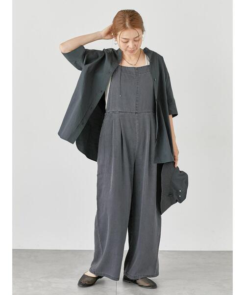 Lugnoncure（ルノンキュール）の「デニムサロペット（サロペット/オーバーオール・レディース・ブラック/ネイビー・F）」の7枚目の写真