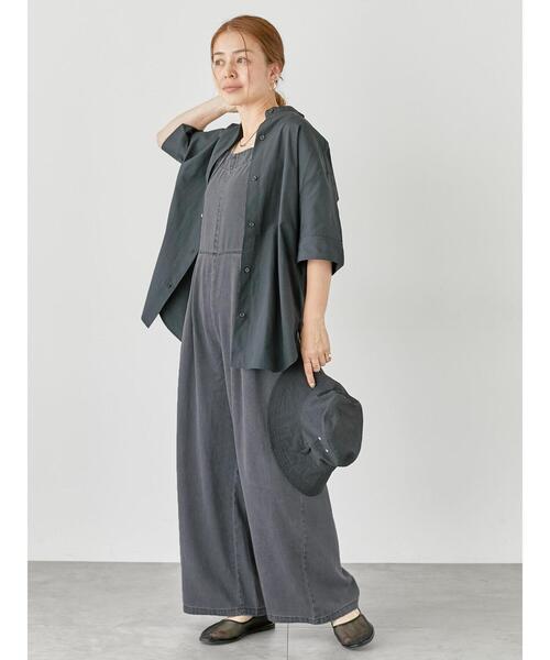 Lugnoncure（ルノンキュール）の「デニムサロペット（サロペット/オーバーオール・レディース・ブラック/ネイビー・F）」の8枚目の写真