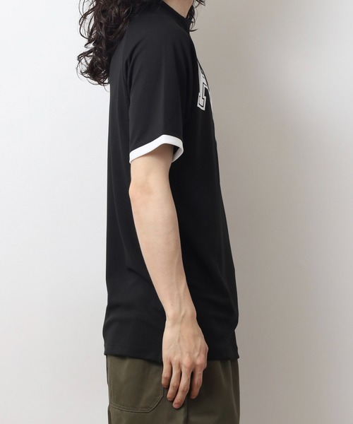 人気アイテム【ゴルフィッカーズ】半袖/Tシャツ/ブラック/厚手/ワイド/ゴルフ サイズ：L BLACK&WHITE ブラックアンドホワイト 2023年モデル