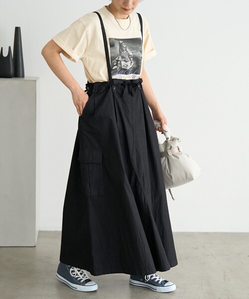 スカート RE U.S Military Rebuild 2way One-piece セール】2WAY ミリタリーリメイク風 キャミソールワンピース