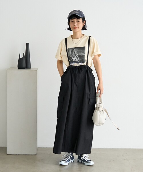 セール】2WAY ミリタリーリメイク風 キャミソールワンピース