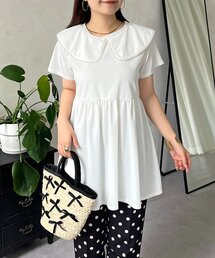 セット売り【prose verse】テーラードジレ+ スクエアネックTシャツ 楽天市場】≪特別price≫カットソー ネックが選べるふくれジャ