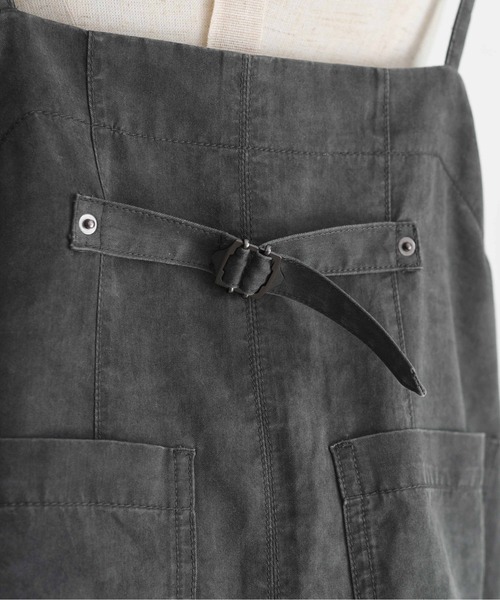 Eimee Law（エイミーロウ）の「バイオ加工 フロントZIP ジャンスカ（ジャンパースカート・レディース・スミクロ/オリーブ・FREE）」の9枚目の写真