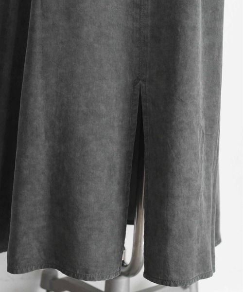 Eimee Law（エイミーロウ）の「バイオ加工 フロントZIP ジャンスカ（ジャンパースカート・レディース・スミクロ/オリーブ・FREE）」の12枚目の写真