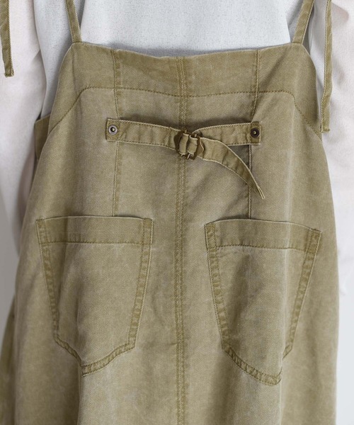 Eimee Law（エイミーロウ）の「バイオ加工 フロントZIP ジャンスカ（ジャンパースカート・レディース・スミクロ/オリーブ・FREE）」の19枚目の写真