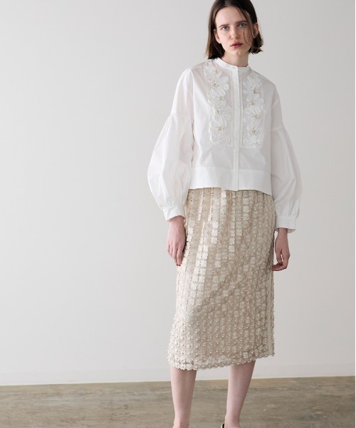 SOI-MeME】code embroidery pearl blouse（シャツ/ブラウス）｜Marilyn