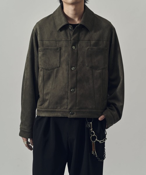 フェイクスウェード トラッカージャケット（ブルゾン）｜Lui's（ルイス