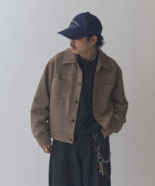 フェイクスウェード トラッカージャケット（ブルゾン）｜Lui's（ルイス