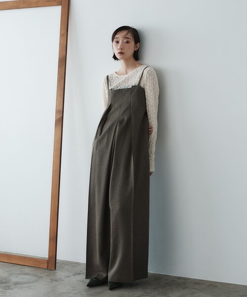 新品未使用✨EMMEL REFINS サロペット タックキャミ パンツ M 新品未使用✨EMMEL REFINS サロペット タックキャミ パンツ M