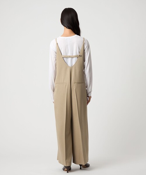 EMMEL REFINES(エメルリファインズ)の「<EMMEL REFINES>EM ボックスタック キャミサロペット(サロペット/オーバーオール・レディース・ダークブラウン/ベージュ・S/M/XS)」の8枚目の写真