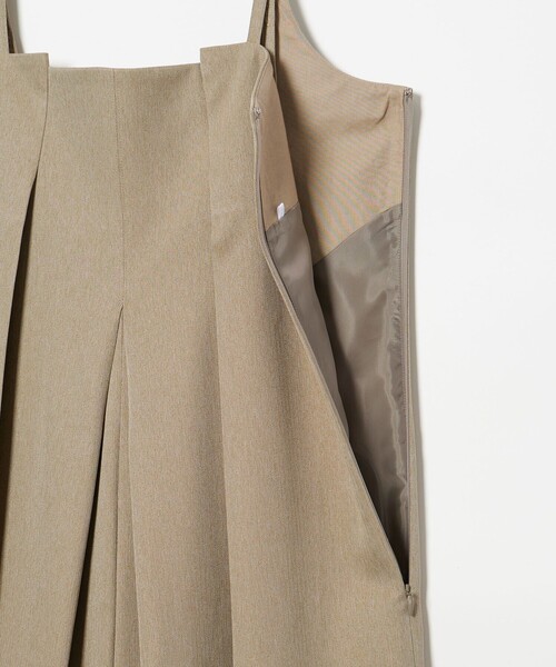 EMMEL REFINES(エメルリファインズ)の「<EMMEL REFINES>EM ボックスタック キャミサロペット(サロペット/オーバーオール・レディース・ダークブラウン/ベージュ・S/M/XS)」の13枚目の写真