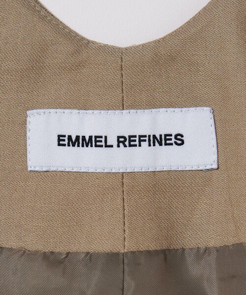 EMMEL REFINES(エメルリファインズ)の「<EMMEL REFINES>EM ボックスタック キャミサロペット(サロペット/オーバーオール・レディース・ダークブラウン/ベージュ・S/M/XS)」の19枚目の写真