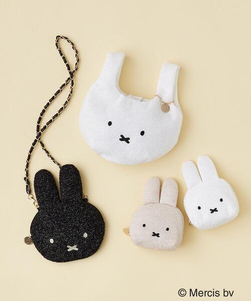 OPAQUE.CLIP（オペークドットクリップ）の「【miffyコラボ】フェイス型2ＷＡＹキラキラミニショルダーバッグ（ショルダーバッグ・レディース・オフホワイト/ブラック/ライトベージュ・00）」の5枚目の写真