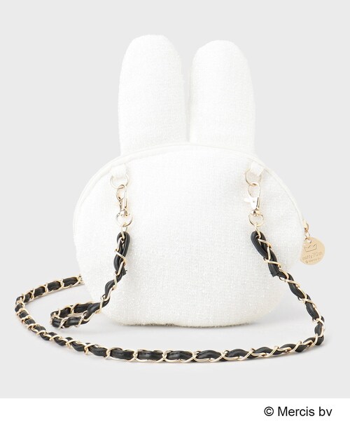 OPAQUE.CLIP（オペークドットクリップ）の「【miffyコラボ】フェイス型2ＷＡＹキラキラミニショルダーバッグ（ショルダーバッグ・レディース・オフホワイト/ブラック/ライトベージュ・00）」の14枚目の写真