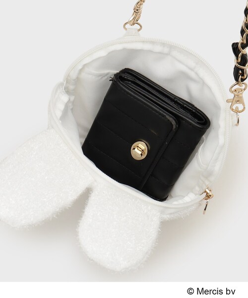 OPAQUE.CLIP（オペークドットクリップ）の「【miffyコラボ】フェイス型2ＷＡＹキラキラミニショルダーバッグ（ショルダーバッグ・レディース・オフホワイト/ブラック/ライトベージュ・00）」の21枚目の写真